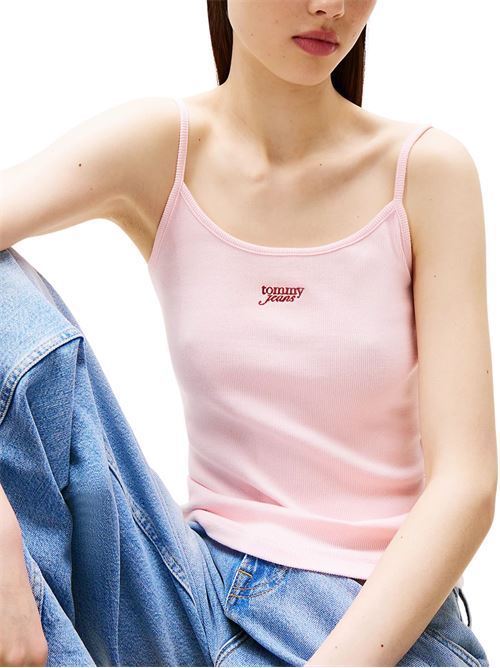 Top rosa in cotone Tommy Jeans | DW0DW20241TH3